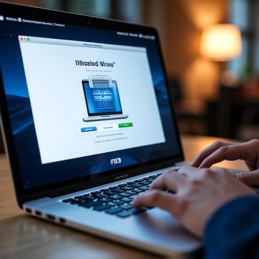 macOS Installationsprozess auf einem MacBook